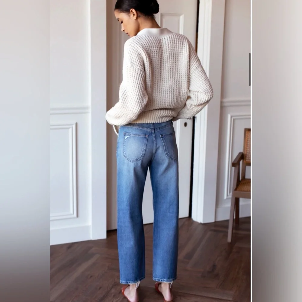 Emerson Fry X Twin Doves Vintage Stove Pipe Ankle Jeans - Picture 2 of 12